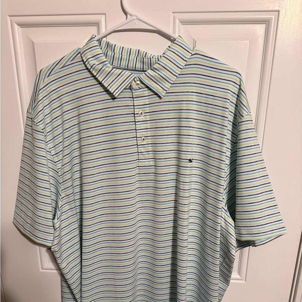 Vineyard Vines -XXL - green blue striped